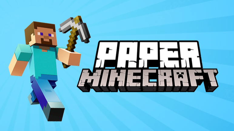 Paper Minecraft screenshot